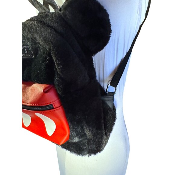Mickey Mouse Ears Plush Mini Backpack By Bioworld - Picture 8 of 8